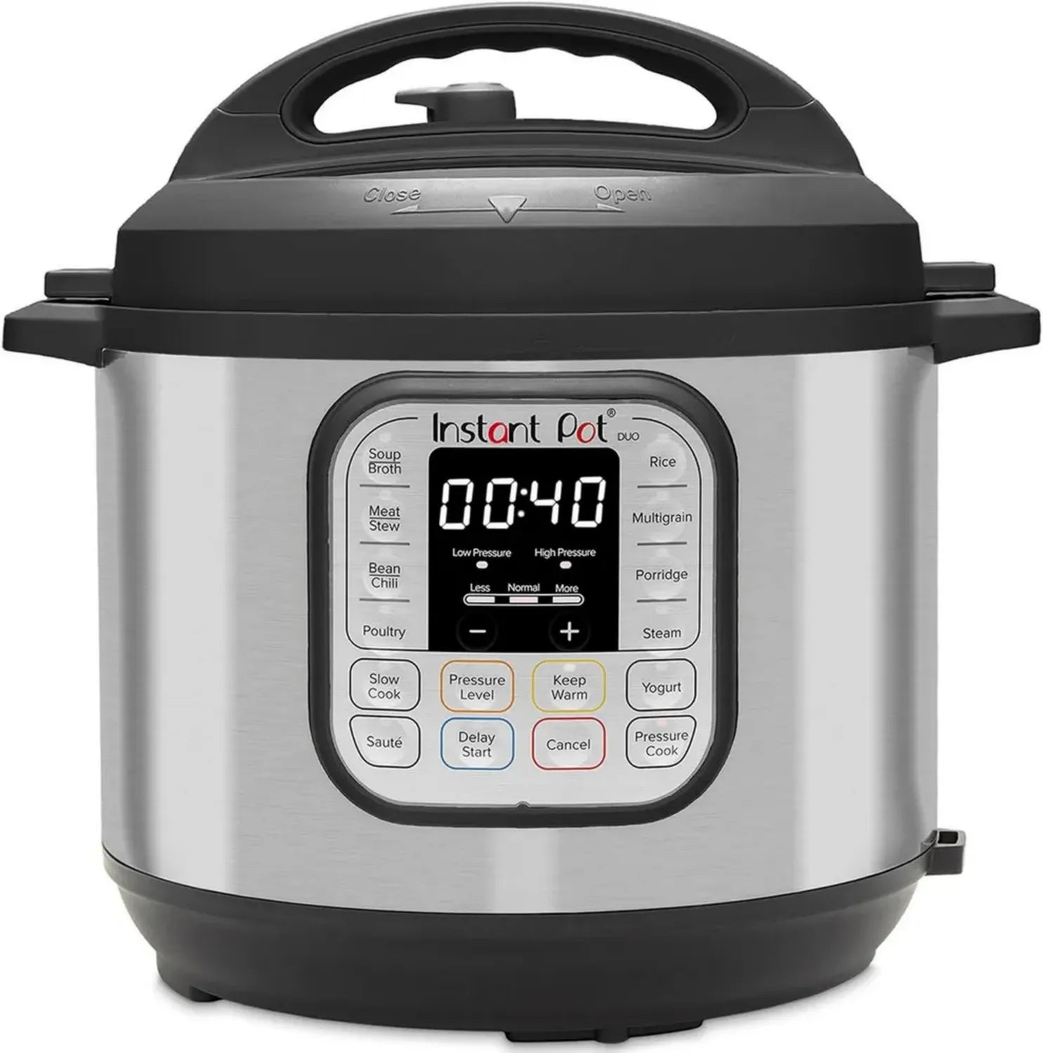 Multicuiseur Instant Pot Duo 80, 7 Fonctions avec Cuisson sous Pression, Cuiseur à Riz, Poêle, Yaourtière, Vapeur et Réchauffe-Plat - Acier Inoxydable - 8 Litres