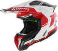 Casque Tout-Terrain Airoh Twist 3.0 Noir Blanc Rouge Design Fantaisie