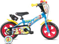 Vélo 12 Pouces Spidey et Ses Amis - Acier Robuste - Frein Avant - Pneus EVA Anti-crevaison - Roues à Bâtons - Stabilisateurs Inclus - Protection Garde-Boue et Chaîne - Porte-bidon