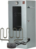 Fumoir Électrique Professionnel 7000 avec Thermomètre, 81x28x40 cm - Métal Galvanisé Anticorrosif pour Viande, Poisson, Fromage