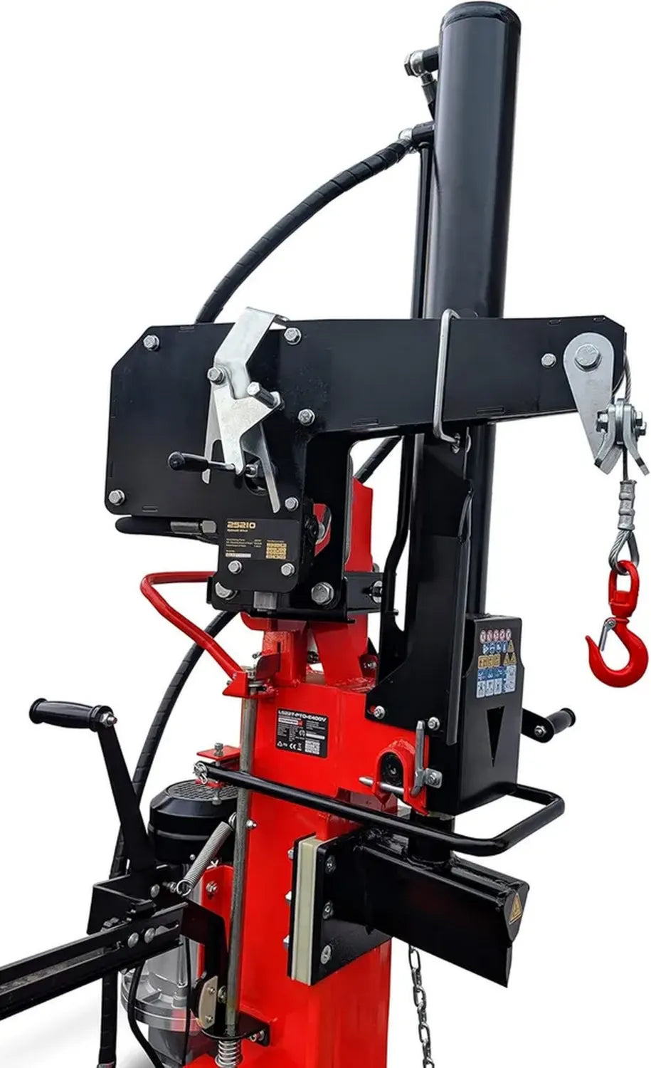 Treuil Hydraulique Rétractable 490 Kg pour Fendeur de Bois avec Entraînement à Arbre