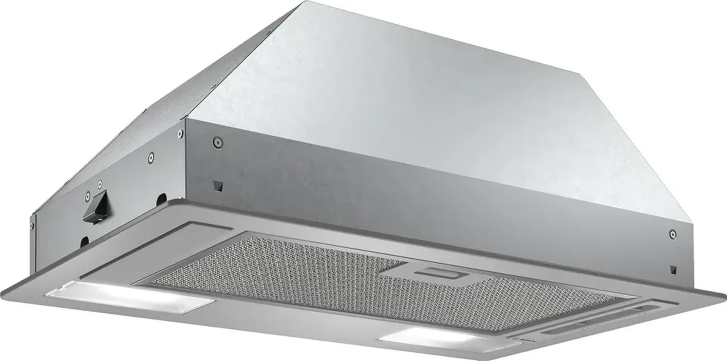 Bosch Hotte Encastrable Série 2, 53 cm, Moteur Unique, 3 Vitesses, Éclairage LED, Anthracite