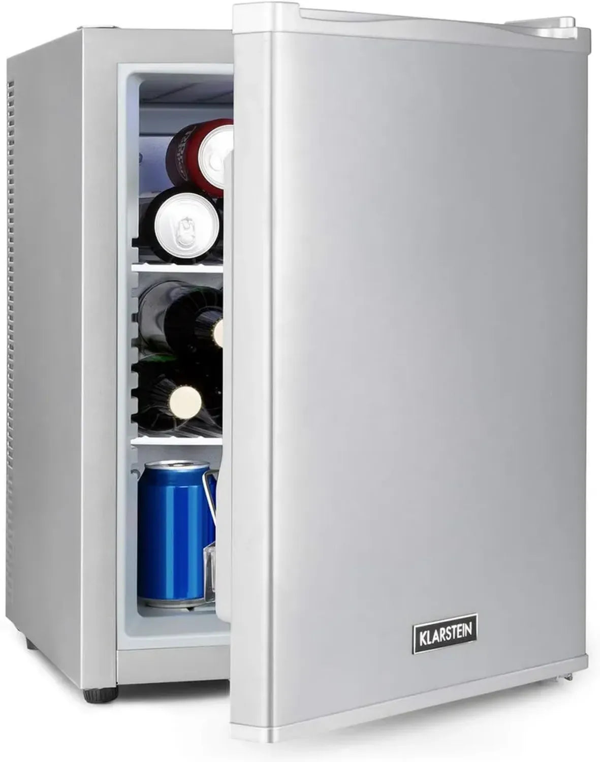 Réfrigérateur Compact KLARSTEIN 40L Silencieux pour Chambre, Bureau et Camping, Température Réglable 5-15°C, Mini Bar Étagères Ajustables