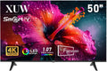 Téléviseur 50'' UHD 4K Smart TV, Design Sans Bord, D-LED, HDMI USB, Tuner DVB-T2/S2, Connectivité RJ45, Idéal pour Salon et Divertissement – Noir