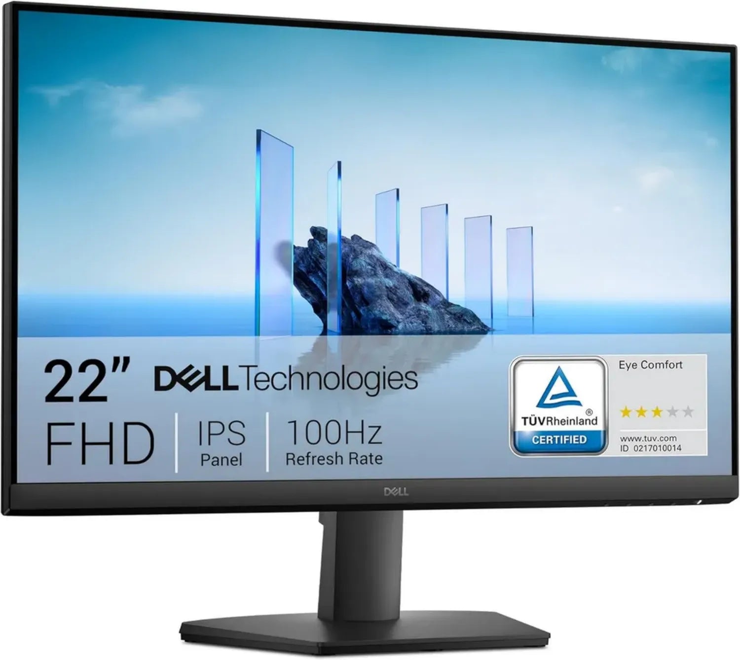 Écran Dell 22 pouces SE2225HM, Full HD, 100Hz, 5 ms, Montable VESA, Connectique HDMI et VGA, Garantie 3 Ans