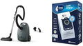 Aspirateur Electrolux Clean 500 avec Sac, Puissant et Écologique, Vert Océan, Compact et Léger + 4 Sacs S-Bag Longue Durée, 3,5 L