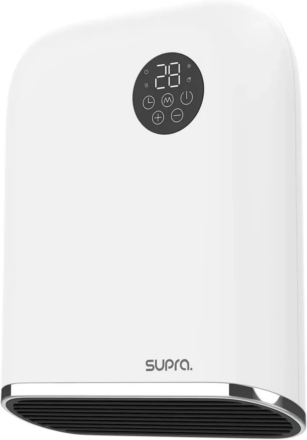 Chauffage Soufflant Ultra Slim 2000W - Fixation Murale ou Mobile avec Thermostat et Écran LED