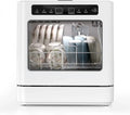 Lave-vaisselle Portable 800W avec 6 Programmes et Réservoir 6L, LED et Couvercle Semi-transparent