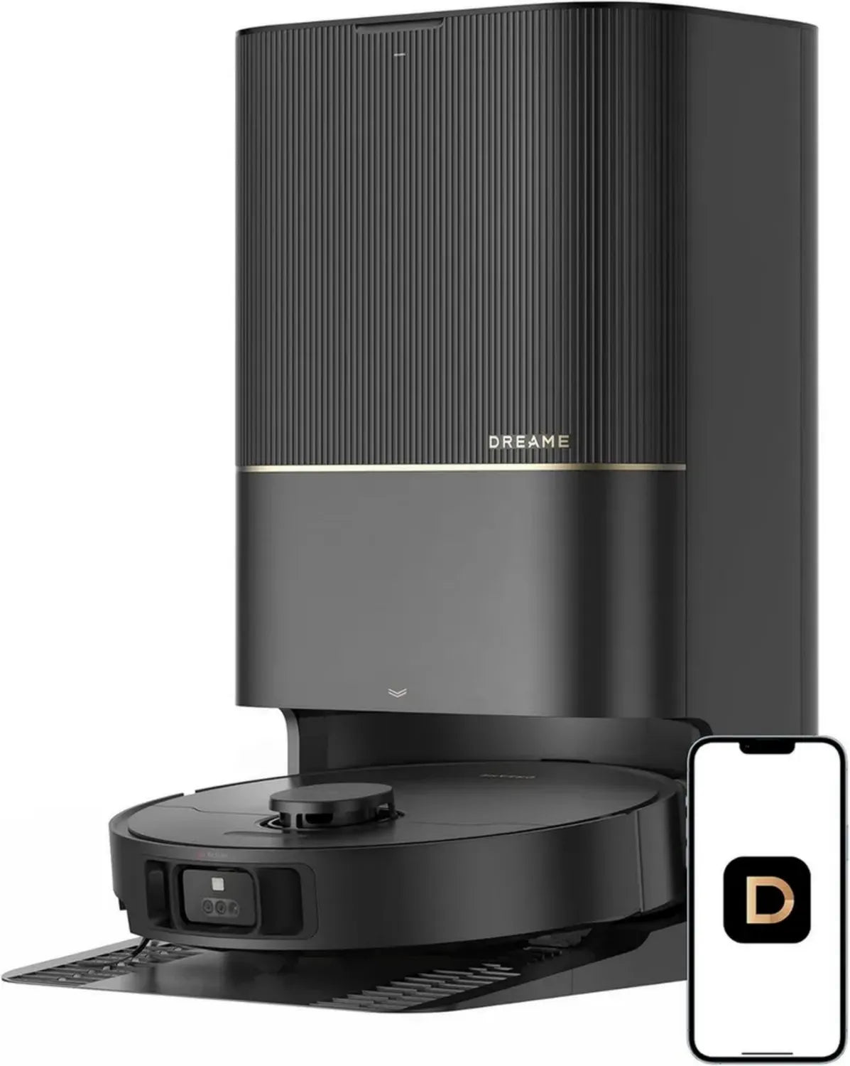 Aspirateur Robot Dreame X40 Ultra avec Aspiration Puissante et Fonction Auto-Vide