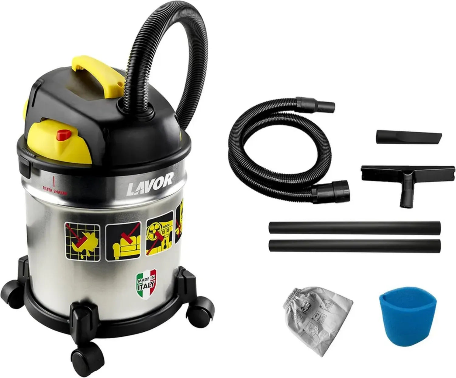 Aspirateur Eau et Poussière 20L, 1200W, Filtres Inclus, Lavor