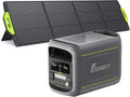FOSSIBOT F1800 Générateur Portable 1024Wh avec Panneau Solaire 200W, Batterie LiFePO4 1800W, Recharge Rapide, Mode Économie Énergétique, BMS pour Aventures