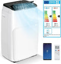 Climatiseur Portable 5 en 1, Silencieux avec 12000 BTU, Mode Nuit et Chauffage
