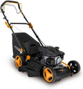 Tondeuse à Gazon Thermique 6 en 1 Woodster 46 cm - Moteur 150 cm³ 3,5 CV - Hauteur Ajustable 25-75 mm - Capacité 1000 m² - Réservoir 55L