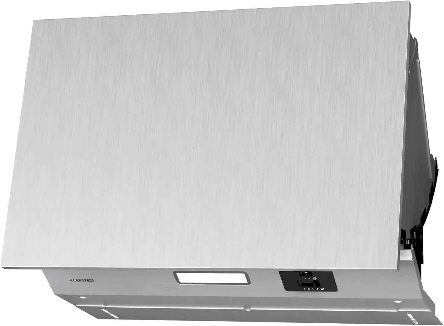 Hotte Aspirante Klarstein 60cm, Débit 402 m³/h, Double Moteur, LED 2W, Filtre à Charbon, Classe C, Commande Tactile