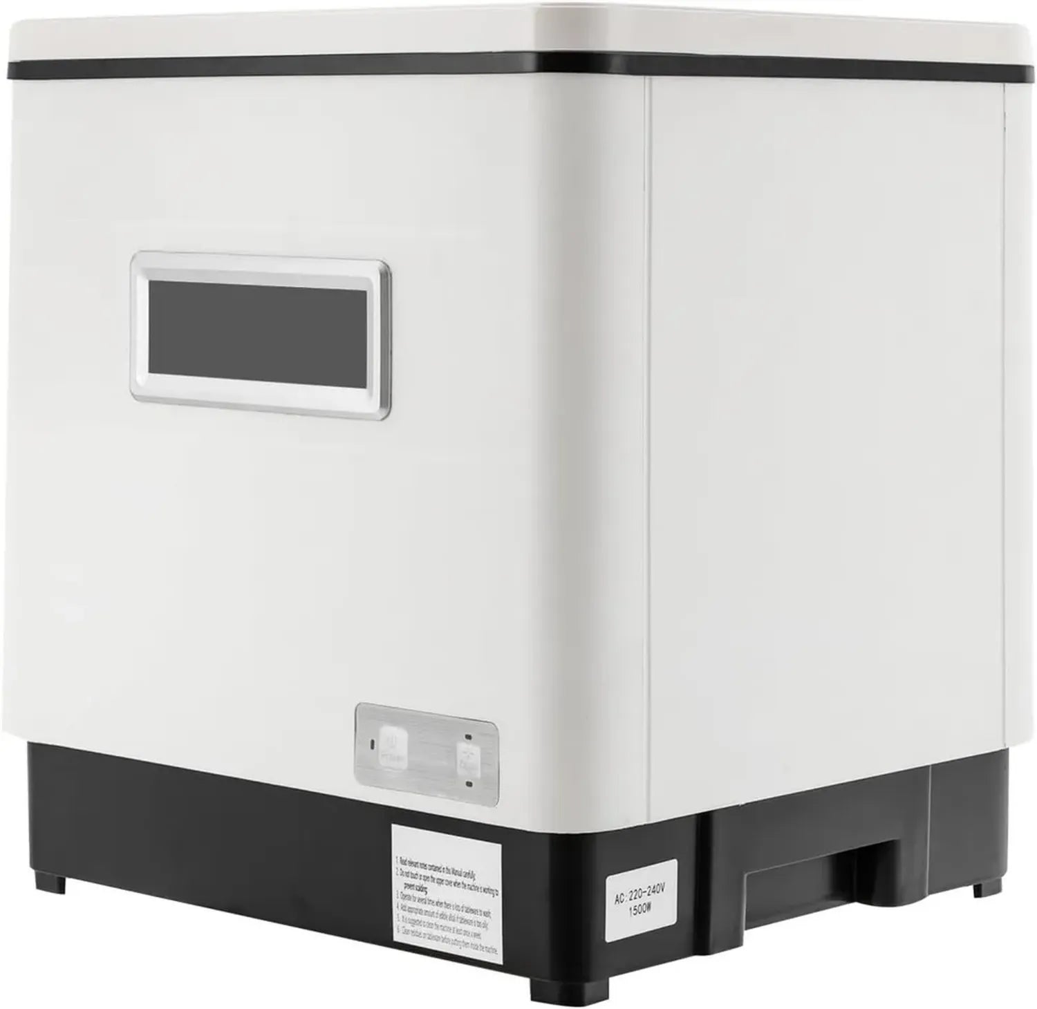 Lave-vaisselle compact portable pour cuisines et voyages, 42 x 38 x 46 cm, blanc