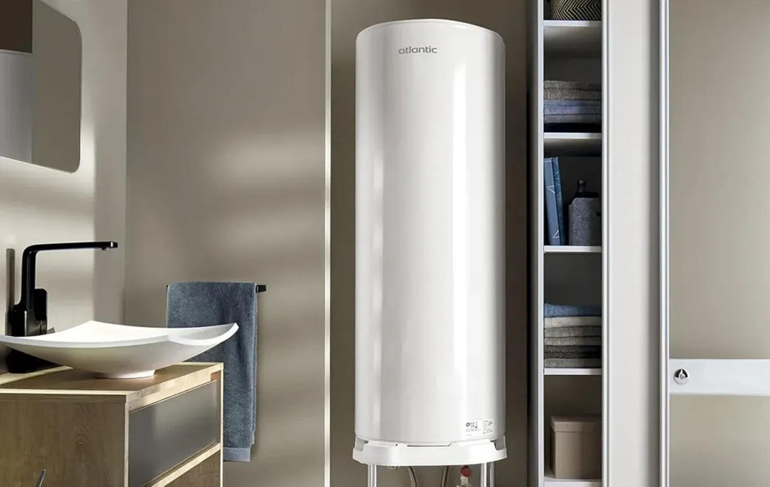 Chauffe-eau Électrique Mural Atlantic Compact 200L - 2200W