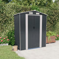 Abri de Jardin Métallique Anthracite 192x108x223 cm Acier Galvanisé