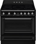 SMEG TR90IMBL Cuisinière Vintage Victoria Induction 90 cm Noir Classe A