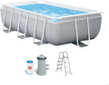 Piscine Rectangulaire Intex Prism Frame 3m x 1.75m x 0.8m avec Accessoires