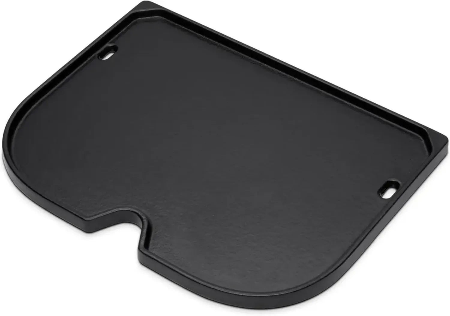 Plancha en fonte émaillée Weber pour barbecue électrique Lumin Compact, surface antiadhésive, bords relevés, accessoire barbecue durable, noir, 1,3 x 28,5 x 21,5 cm