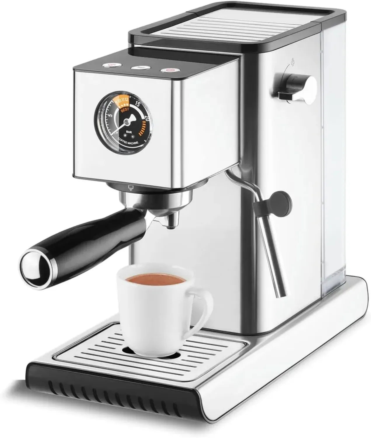 Machine à Expresso Catler 20 Bars avec Mousseur à Lait, Système Thermoblock et Buse Vapeur Brevetée
