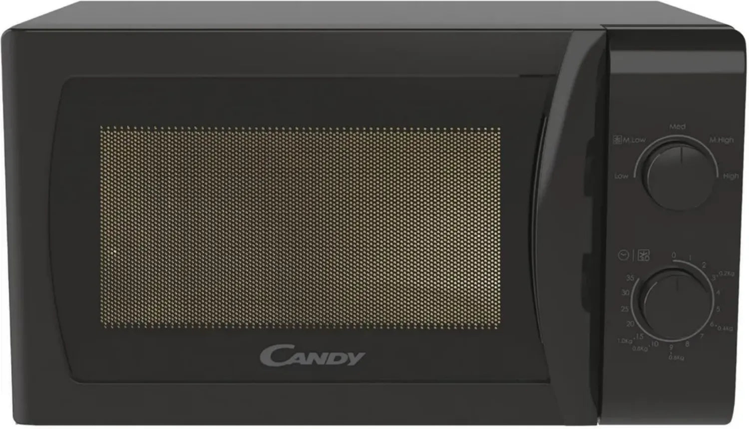 Micro-ondes Candy 700W 20L, Décongélation, Plateau Tournant, Noir