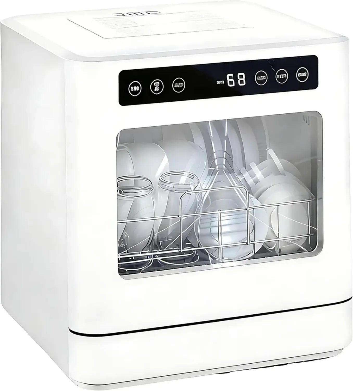 Mini lave-vaisselle multifonction avec séchage intégré et double jets