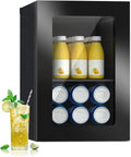 Mini-Réfrigérateur Autoportant 20L, Porte Verre Réversible, Stockage 24 Canettes