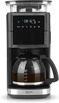 Machine à café filtro BEEM avec moulin, verre et fonction maintien au chaud, capacité 10 tasses