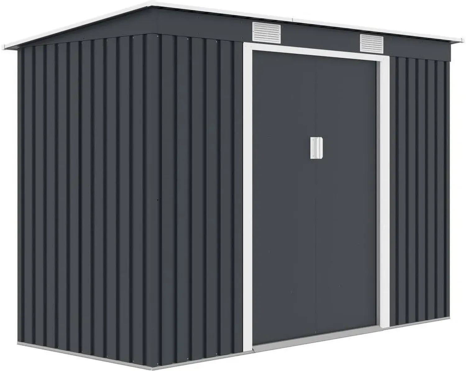 Abri de Jardin en Métal Gris Monopente Austin 3,14 m²