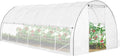 Serre de Jardin Blanche 18m² avec Ouverture et Moustiquaire