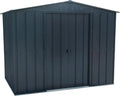 Abri de jardin en acier galvanisé Duramax TOP 8x6, résistant et sans entretien, couleur anthracite
