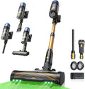 Aspirateur Balai sans Fil Proscenic P15+ 55Kpa, 70Min, 600W, Brosse Anti-Enchevêtrement, Autoportant, Téléscopique pour Tapis, Sols Durs, Poils d'Animaux et Voiture