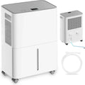 Déshumidificateur et Purificateur d'Air Portable 12L, Silencieux avec Ionisation Négative et Minuterie 24h pour Intérieur