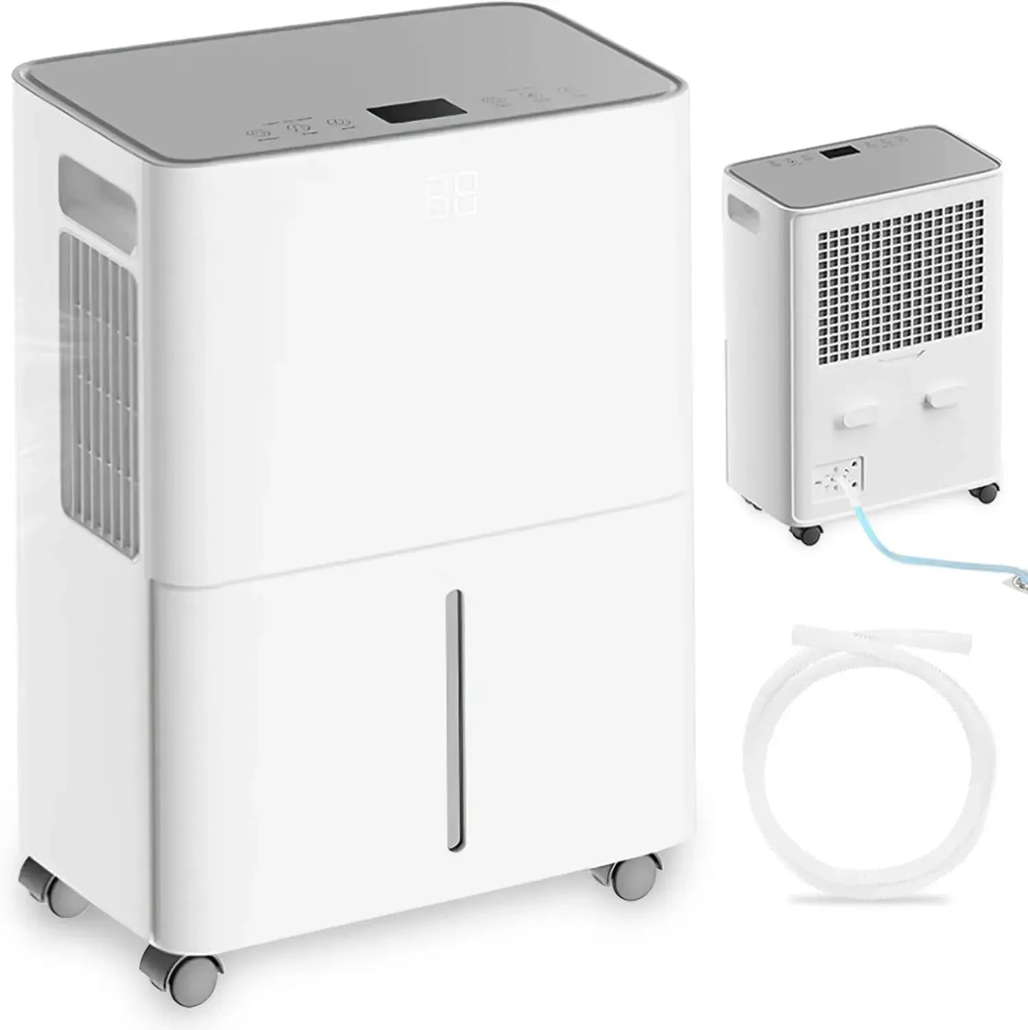 Déshumidificateur et Purificateur d'Air Portable 12L, Silencieux avec Ionisation Négative et Minuterie 24h pour Intérieur