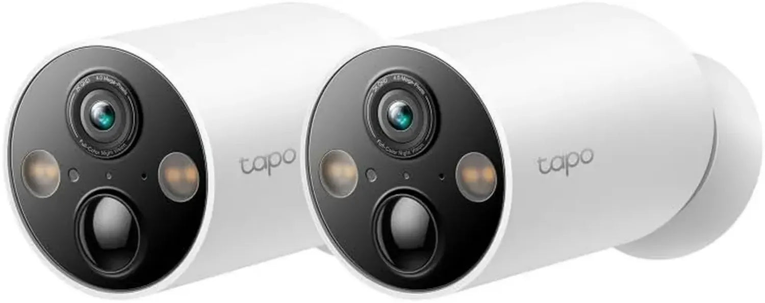 Caméra de Surveillance WiFi Extérieure Tapo C425 - 2.5K 4MP, Batterie Longue Durée 10 000mAh, Détection AI, Vision Nocturne Couleur, IP66 Résistante à l'eau, Pack de 2