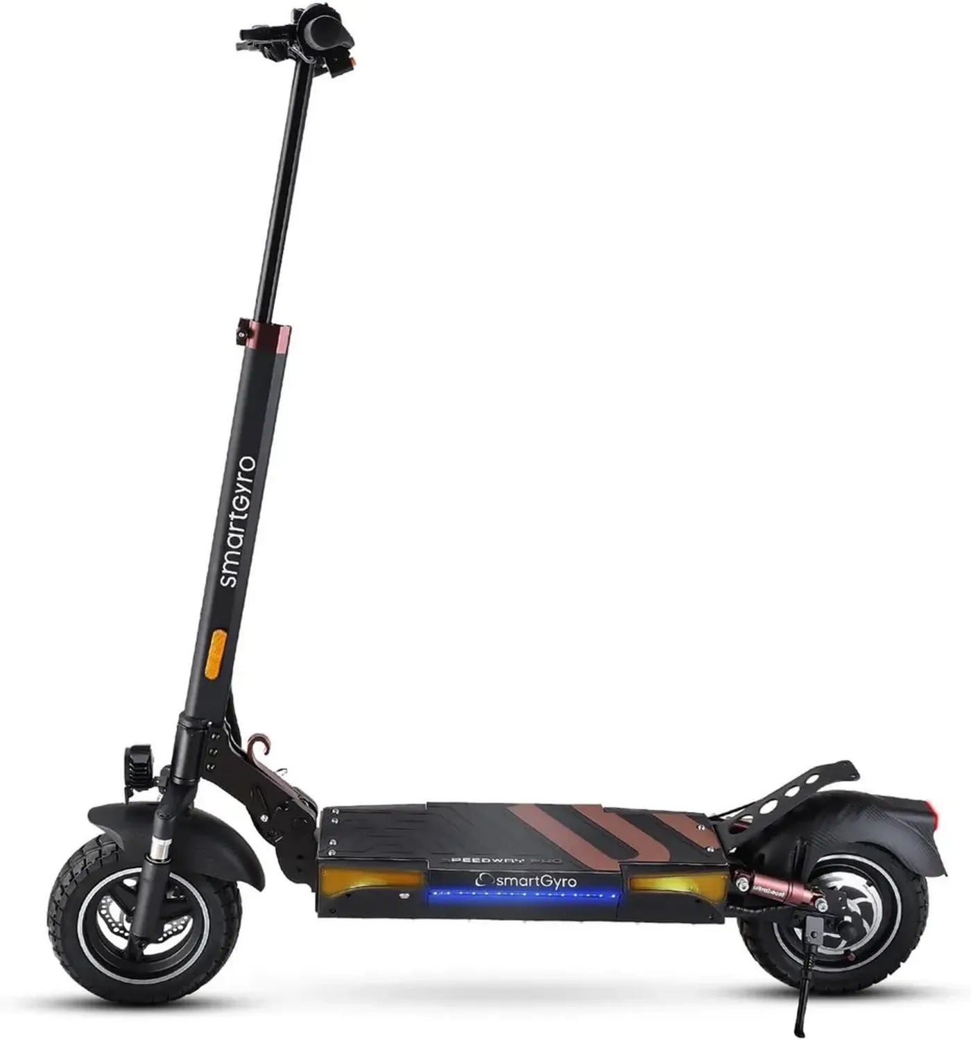 Trottinette Électrique Puissante 1200 W SmartGyro avec Batterie 48 V, 3 Vitesses, Double Suspension, Freins à Disque et Clignotants