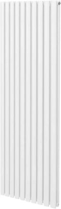 Radiateur Vertical en Acier Blanc 1800x600 mm pour Maison Moderne, Chauffage Écoénergétique avec Accessoires Complets