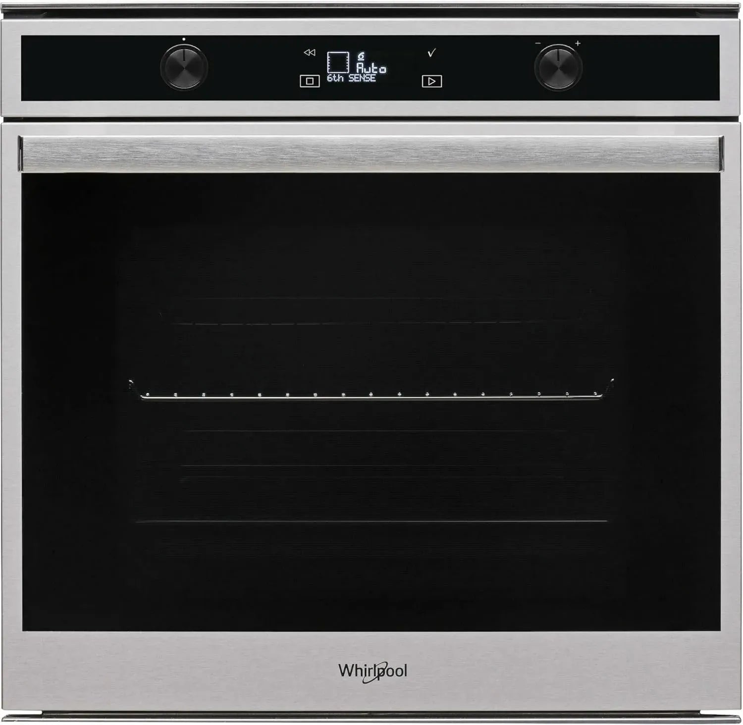 Four Pyrolyse Whirlpool Inox 73L avec Porte Froide et Rails Téléscopiques