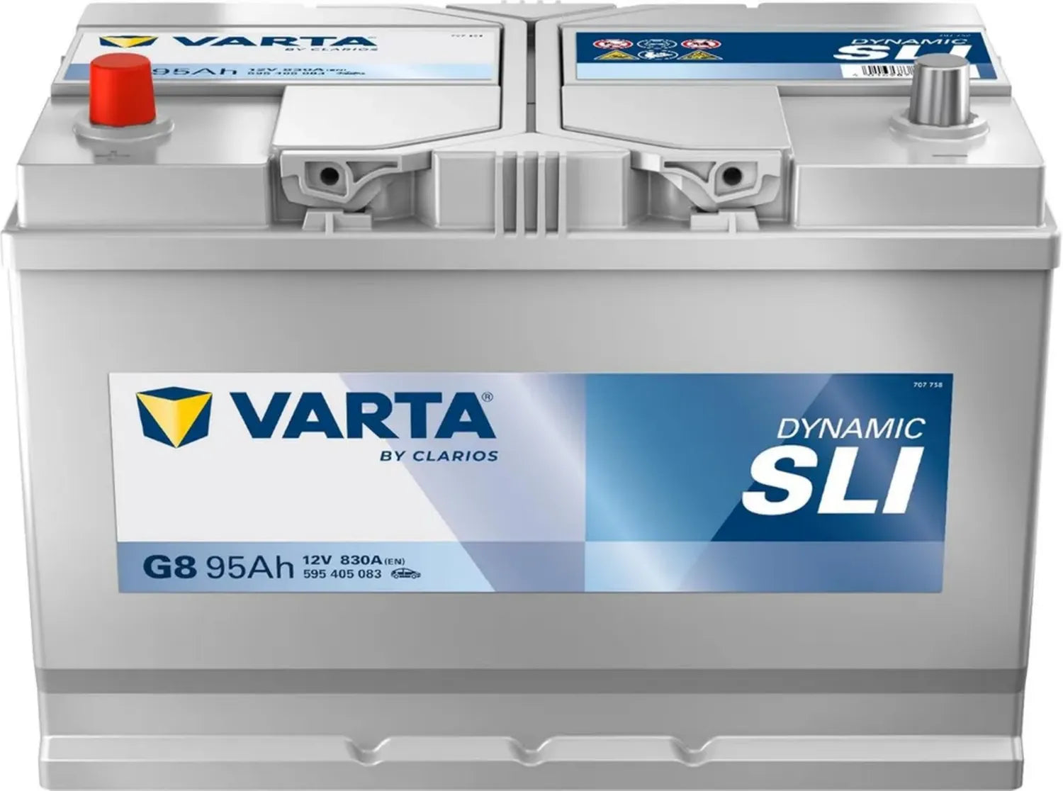 Batterie Varta Blue Dynamic G8 12V 95Ah 830A pour Voiture