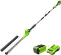 Taille-haie Télescopique 40V Greenworks, Lames 51 cm, Coupe 28 mm, Pivotant 112.5°, 3200 TPM, Batterie 2Ah et Chargeur Inclus, Garantie 3 Ans