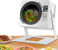 Autocuiseur Électrique 6L, Cuisson Rapide 5 Minutes, Mélange Automatique 360°, Inclinaison Ajustable, Nettoyage Simplifié, Robot Cuisinier pour Friture, Sauté et Mijotage