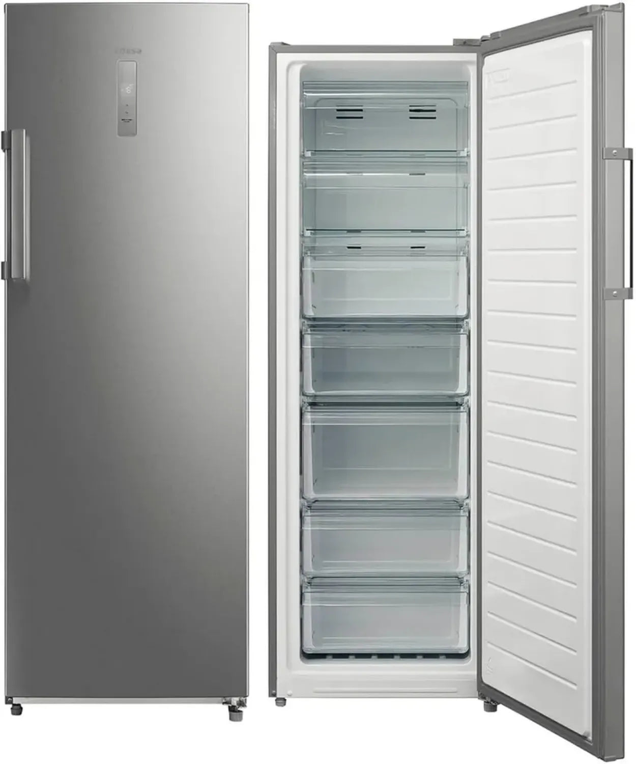 Congélateur Edesa EZS-1732 EX/A No Frost, 7 tiroirs, grande capacité, contrôle électronique, éclairage LED, largeur 63,5 cm, blanc